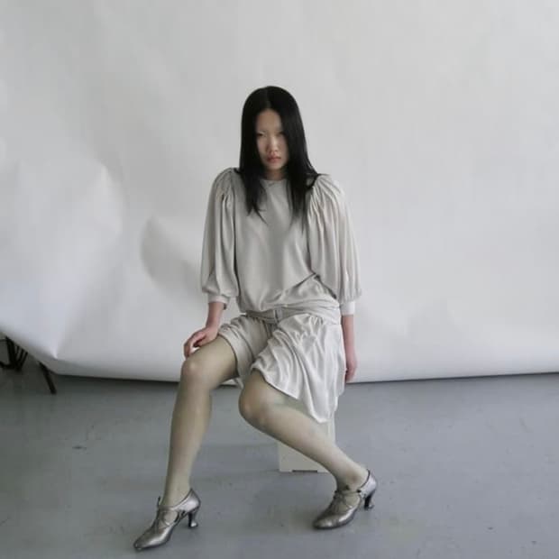 에옹쓰 Art Nouveau Dress - sage green