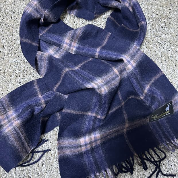 캐시미어 체크 목도리