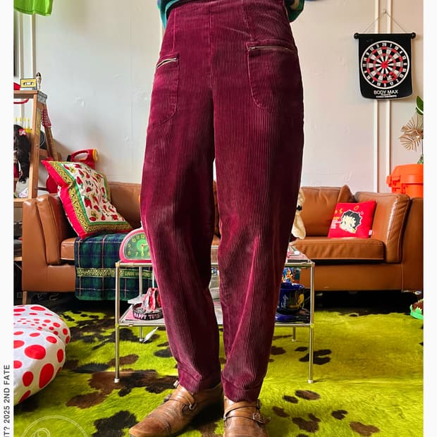 1980-90s Krizia Italy Old Corduroy Pants