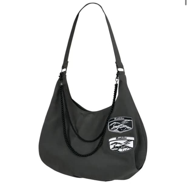 카시코 볼체인 숄더백 차콜 토트백 가방