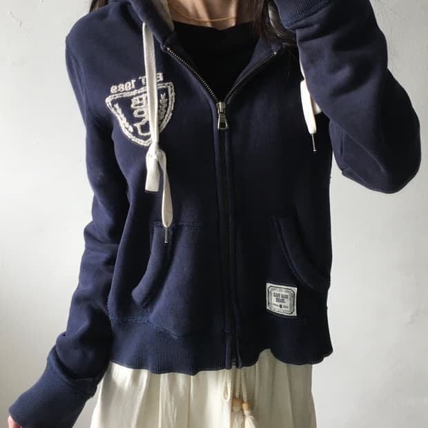 빈폴  가슴로고 후드집업