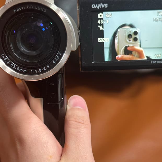 산요작티 캠코더 HD-2000 작티 빈티지 캠,빈티지 캠코더