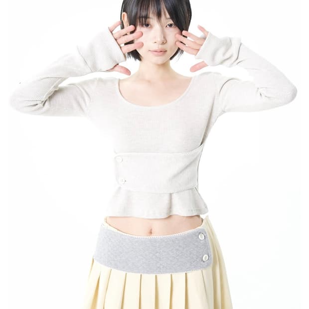 오스하이 상의 긴팔 Band Baby Long Sleeve Oatmeal