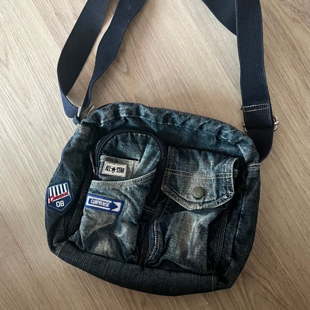 converse , 빈티지 패치 크로스 백