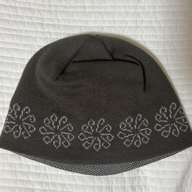 9999 아카이브 Linking Flower Jacquard Beanie