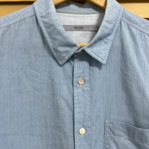 시리즈 남성 잔스트라이프코튼셔츠 110