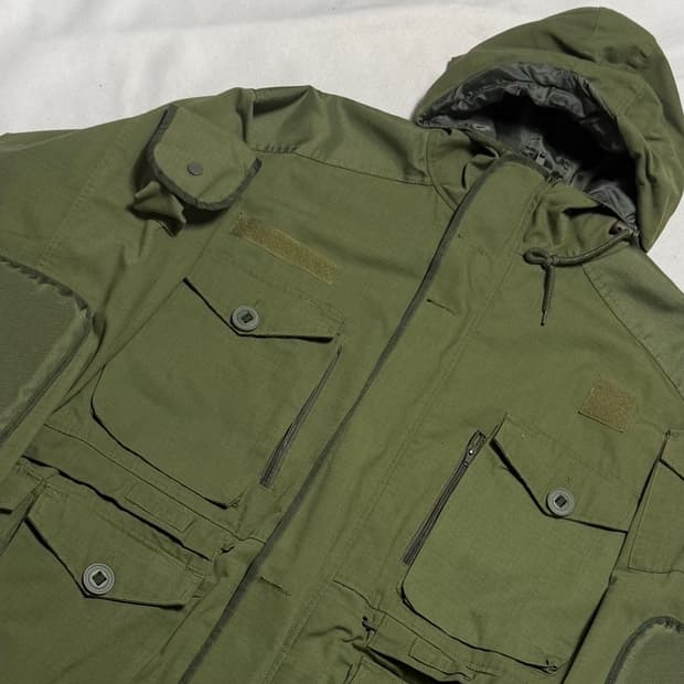 XXL MFH 빈티지 밀리터리 후드 파카