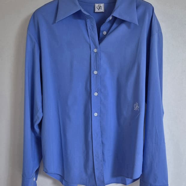 시티브리즈 링클프리 셔츠 블루(S 사이즈)