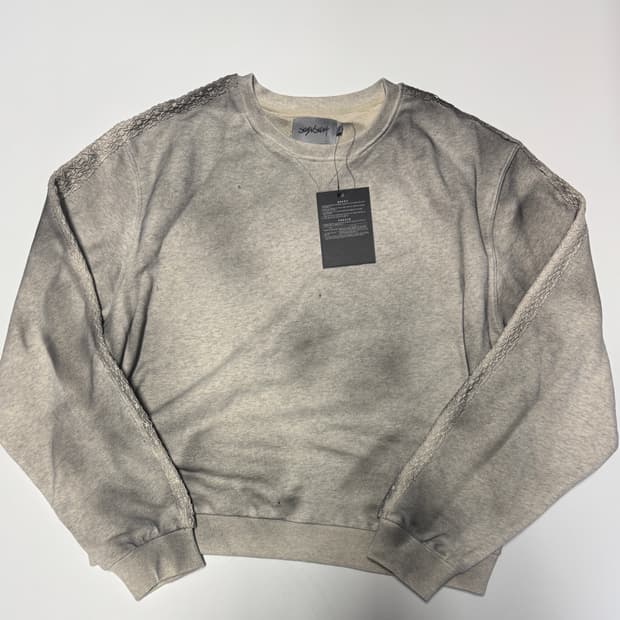 <새상품> 세븐셀라 더티 워싱 빅사이즈 맨투맨 XL~2XL