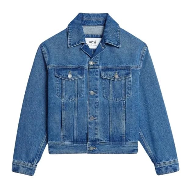 ami 23ss 데님 자켓 boxy fit denim
