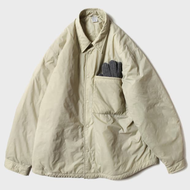 [S] 토마스모어 라이트 패딩 셔츠 미스틱베이지