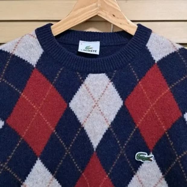 라코스테 아가일체크울니트 4사이즈