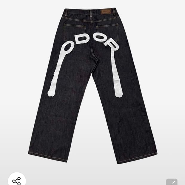 오도어 로고 드롭 팬츠 3사이즈