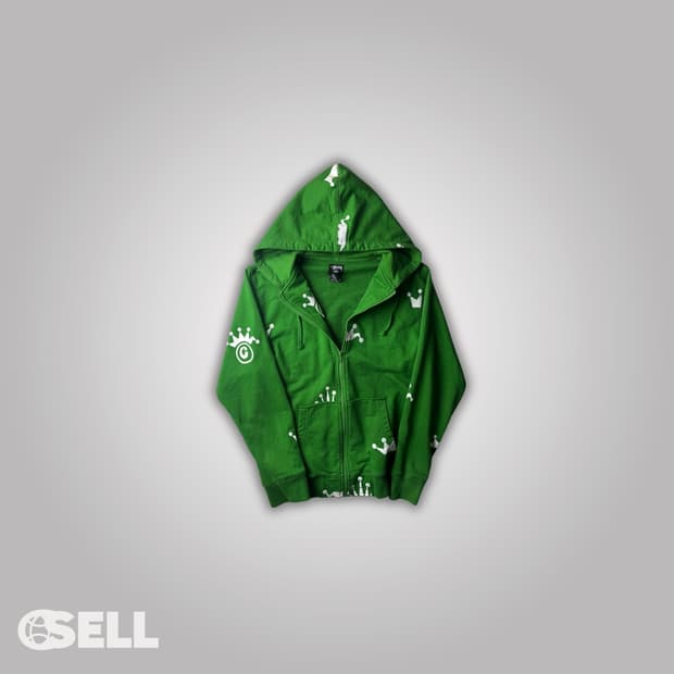 스투시 크라운 후드집업