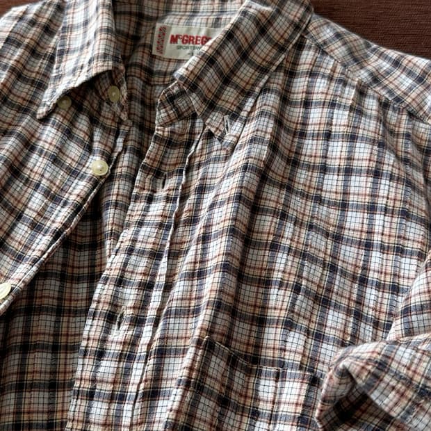Natural cotton volume fabric H/S shirt
