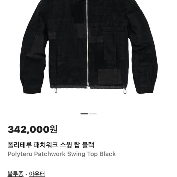 2)폴리테루 패치워크 스윙탑