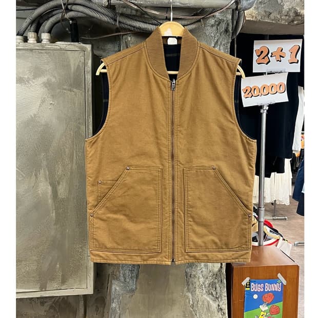 갭 베스트 집업 브라운 M #csz3904