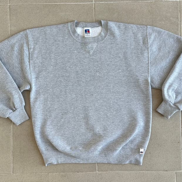 90s 빈티지 러셀 스웻셔츠 그레이 L USA