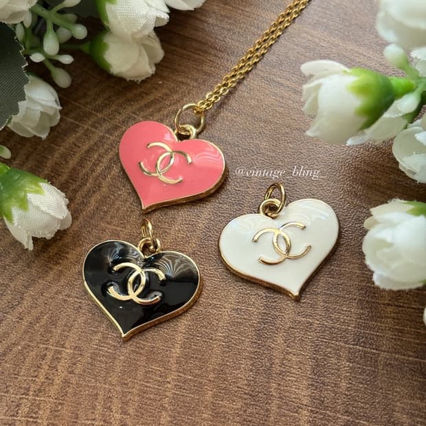 샤넬 빅 하트 목걸이 