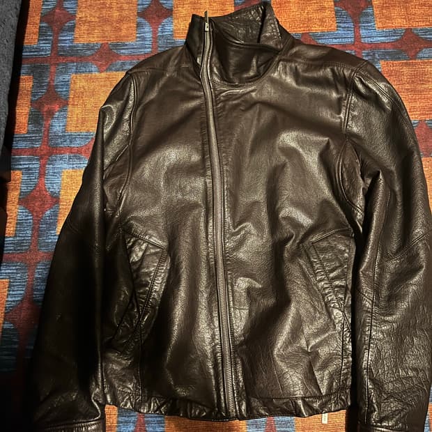 릭오웬스맛 코데즈 컴바인 사선 양가죽 자켓