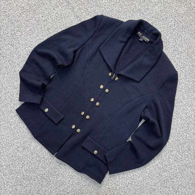 88 세인트존 울 니트 블레이저 자켓 0414J