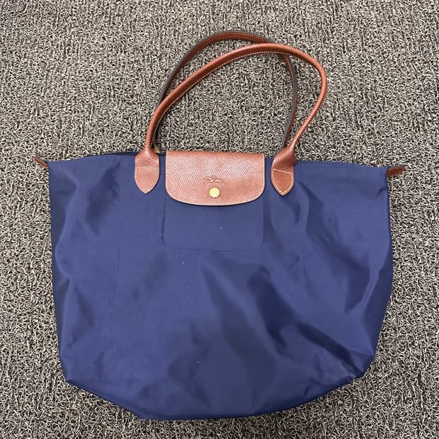 롱샴 여성 토트백 네이비 가방