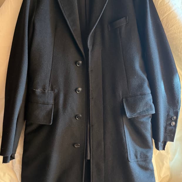  Aw 17 Distressed Chesterfield Coat