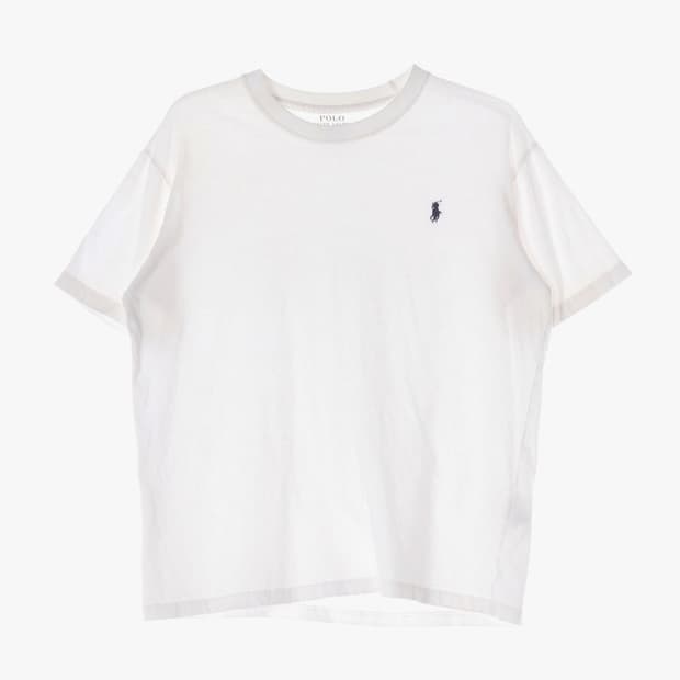 폴로 랄프로렌 클래식 화이트 포니 반팔 티셔츠 S