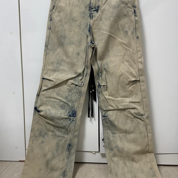 나염 핀턱 데님 팬츠