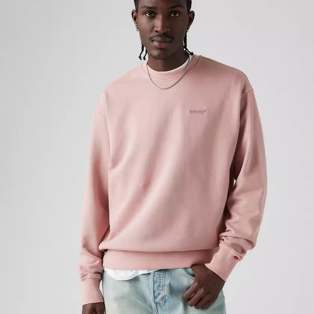 리바이스 가먼트다이드 크루넥 스웻셔츠 