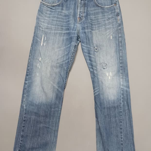 [36] 리바이스 시그니처 데미지 스테이 루즈진 청바지