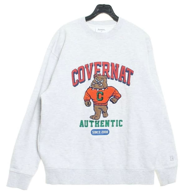 커버낫(covernat) 불독 아치 로고 맨투맨