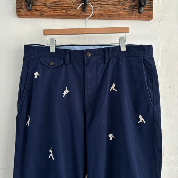 Polo 폴로 랄프로렌 QR신형 네이비 코튼 팬츠