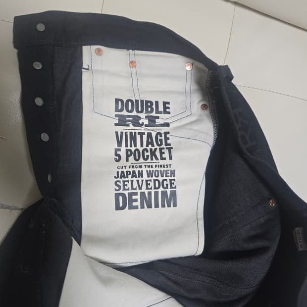RRL 빈티지5포켓 블랙 32×32