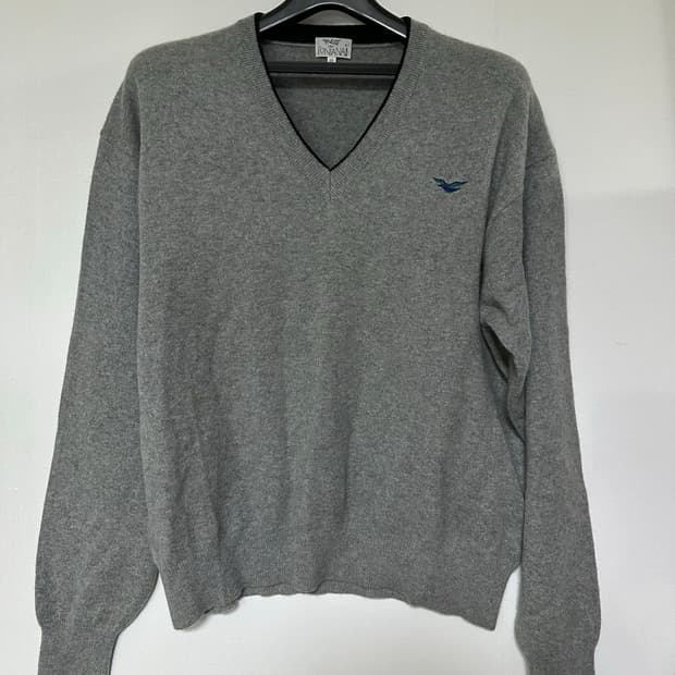 폰타나 V넥 니트 그레이