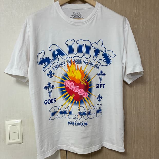 [L]팔라스 세인트 티셔츠 화이트