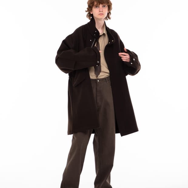 마티스더큐레이터 울 피쉬테일 파카 브라운 1사이즈