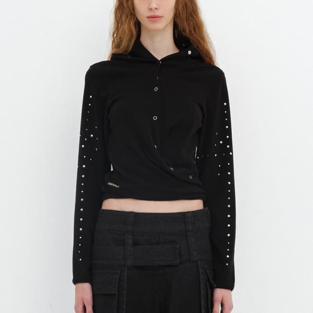 세릭 후드 가디건