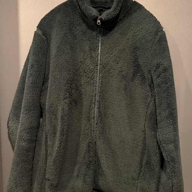 (XL) 유니클로 플리스 후리스 그린