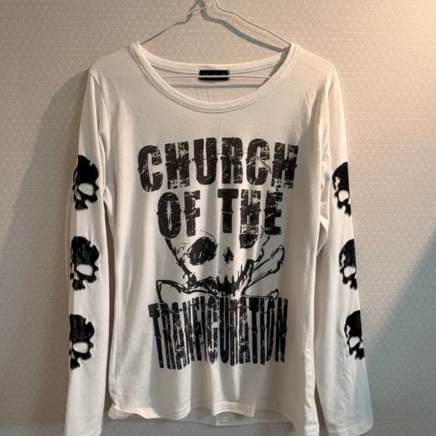 해골 자수 롱슬리브