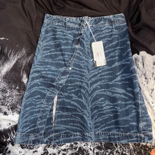 알렉산더왕 타이거워싱 스커트