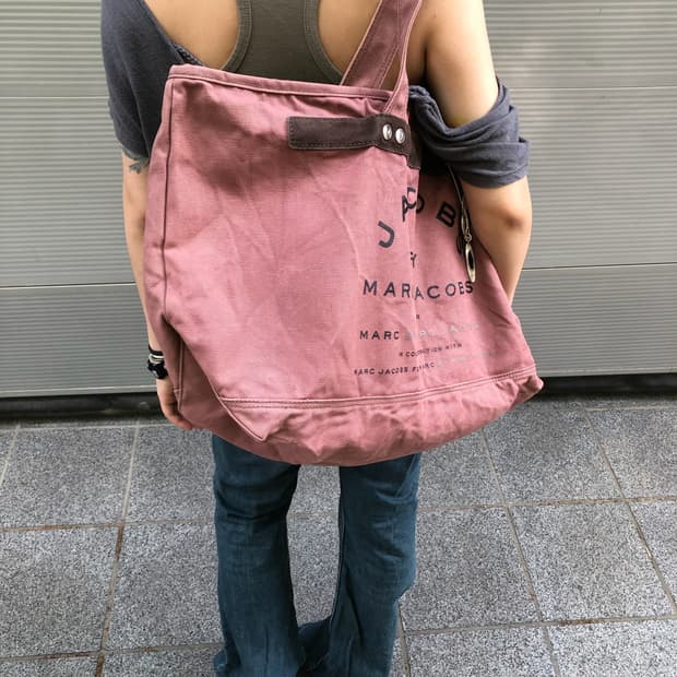 marc jacobs canvas tote bag