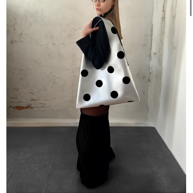 케미컬스포트 도트 빅백 실버 