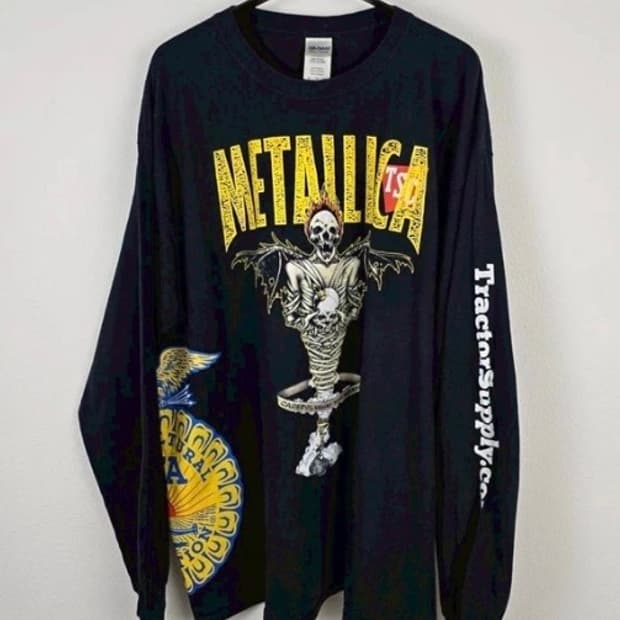 (rep) 빈티지 메탈리카 롱슬리브 y