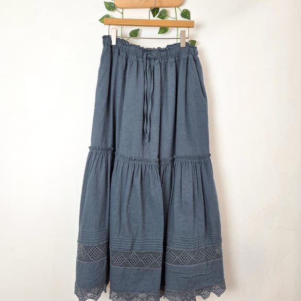 sm2 크로쉐 포인트 롱스커트