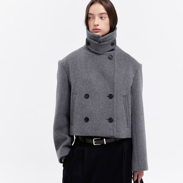 블러썸에이치컴퍼니(BLOSSOM) LU 캐시울 피코트 새상품