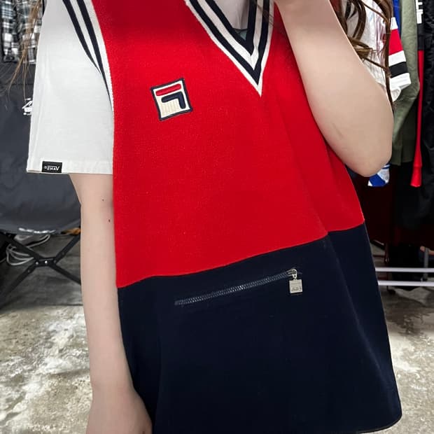 90s FILA 휠라 플리스 베스트 XL