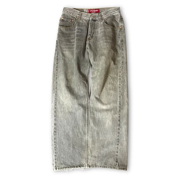 (29) 리바이스 569 29X30 그레이 데님 팬츠 루즈 스트레이트핏