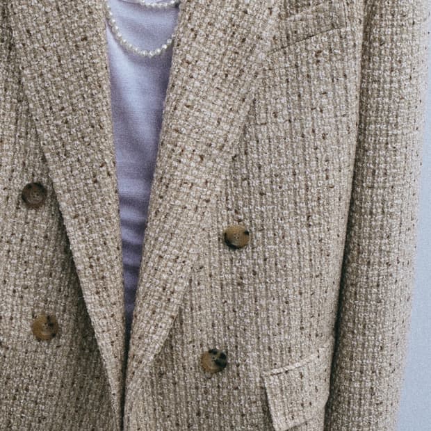 Crushagain 트위드 블레이저