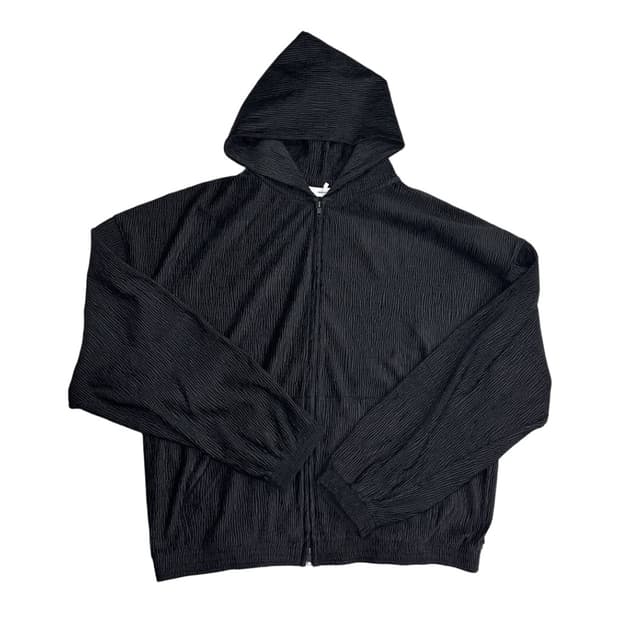 [2] 논노드 젠 플리츠 집 후디 블랙